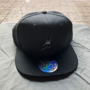 New Nike Jordan Black Hat Snapback Adjustable